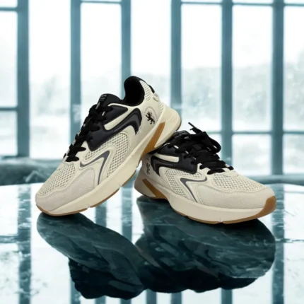 Leather & Linen fabrics sneakers