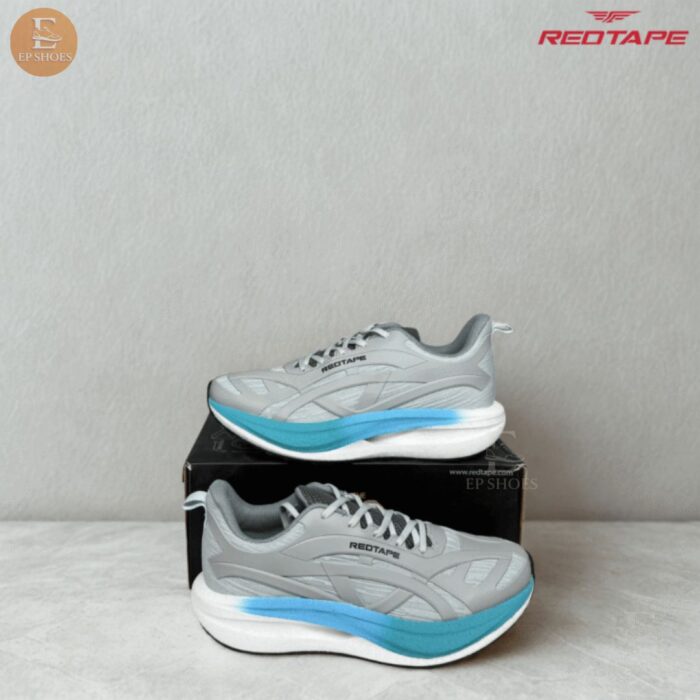 Redtape- Men's Shoes for Running Shoes(Grey+Green) - Image 3